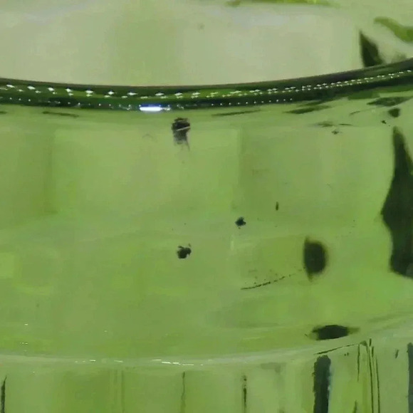 Vintage Indiana Whitehall Green Glasses, Whitehall Colony Cubist MCM Set of 3 - Picture 5 of 5